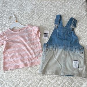 7 From All Man Kind Girl’s Jean Jumper Dress Set